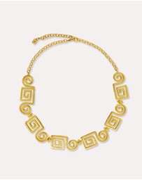 Ottoman Hands - Megara Geometric Spiral Necklace