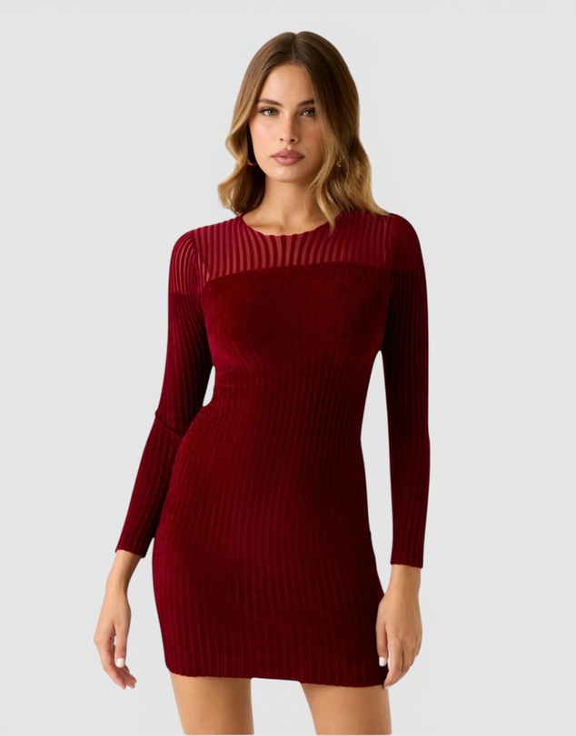 GUESS - Rowena Rib Chenille Dress