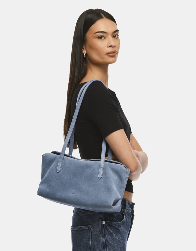 Nakedvice - The Poppy Blue Suede Bag