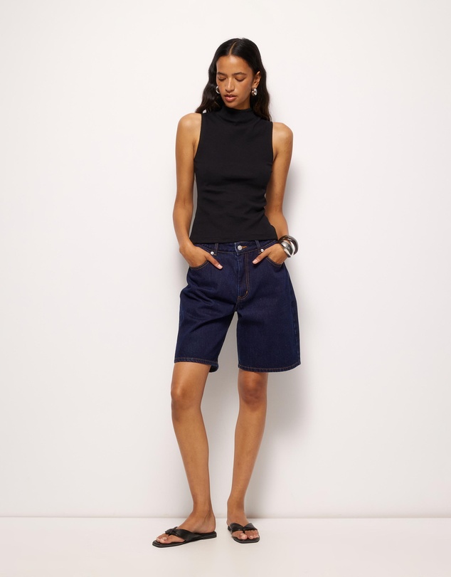 AERE - High Neck Rib Tank