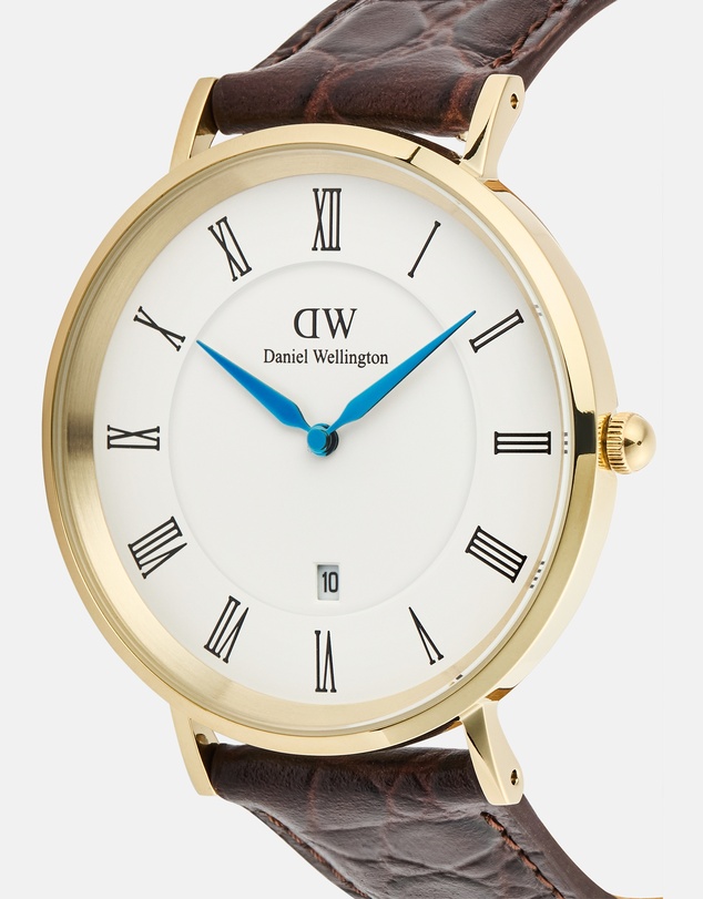 Daniel Wellington - Classic 40mm Roman Numerals Date Croc Belly