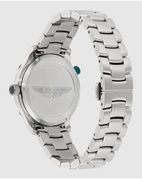 Aston Martin - GRZ Black Stainless Steel Bracelet Watch and Podium Green Silicone Strap Box Set