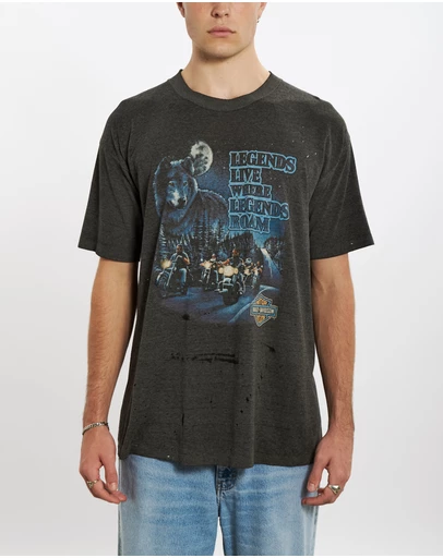 Vintage by The Real Deal - Pre Loved - 90s Harley Davidson 'Legends' Tee