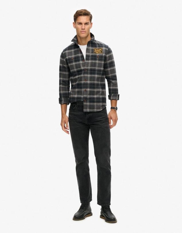 Superdry - Embroidered Check Overshirt