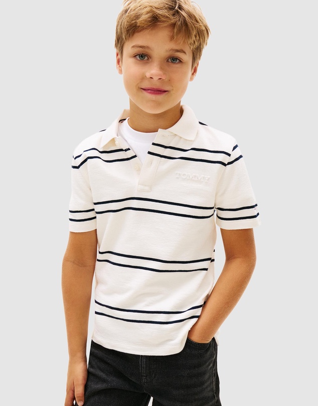 Tommy Hilfiger - Embossed Graphic Polo Shirt - Teens