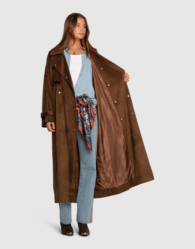 Belle & Bloom - Long Lost Lover Soft Maxi Trench