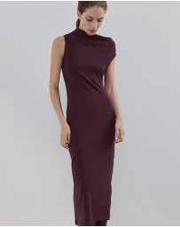 M.N.G - Asymmetrical Midi-Dress