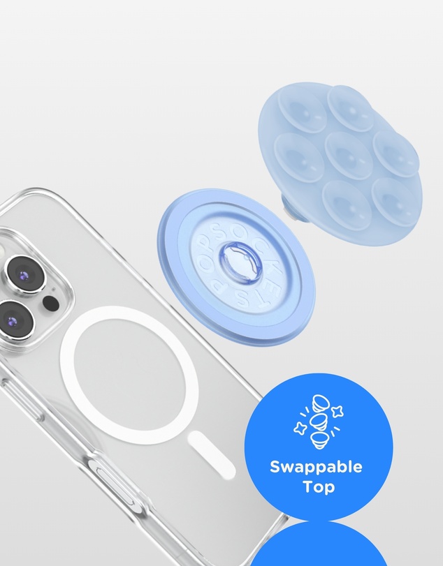 PopSockets - PopGrip SuckUp Suction MagSafe 3in1 Phone Grip Holder Stand