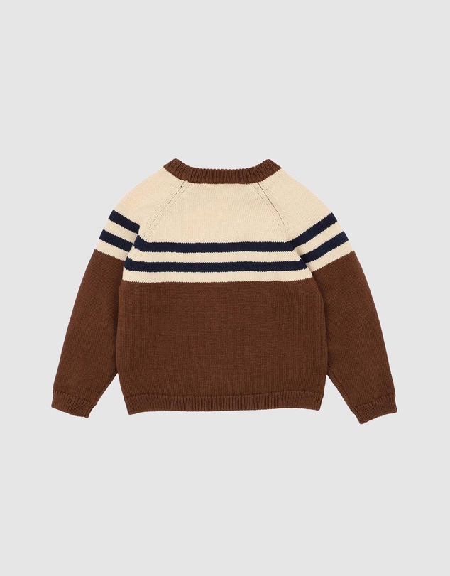Bebe by Minihaha - Jake Raglan Stripe Knitted Jumper - Kids