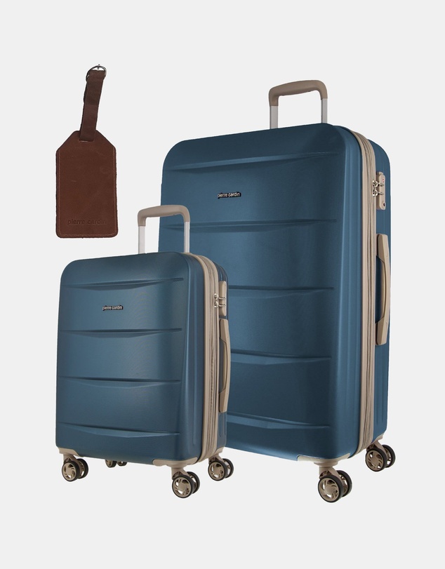 Pierre Cardin - Pierre Cardin Musee Large and Cabin Bundle 2-Piece Set + Luggage Tag