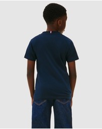 Tommy Hilfiger - Unisex Logo Crew Neck T-Shirt - Kids