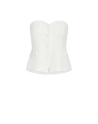 City Chic - Plus size Cora Corset - ivory