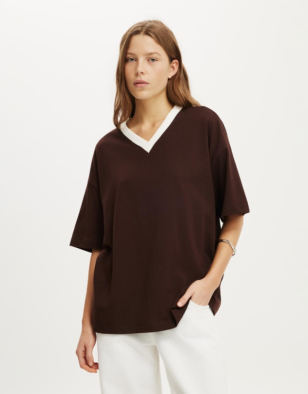 Cotton On - The Oversized V Neck Tee