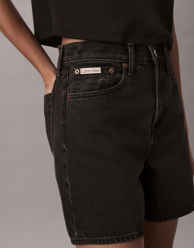 Calvin Klein Jeans - High Rise A-Line Denim Shorts