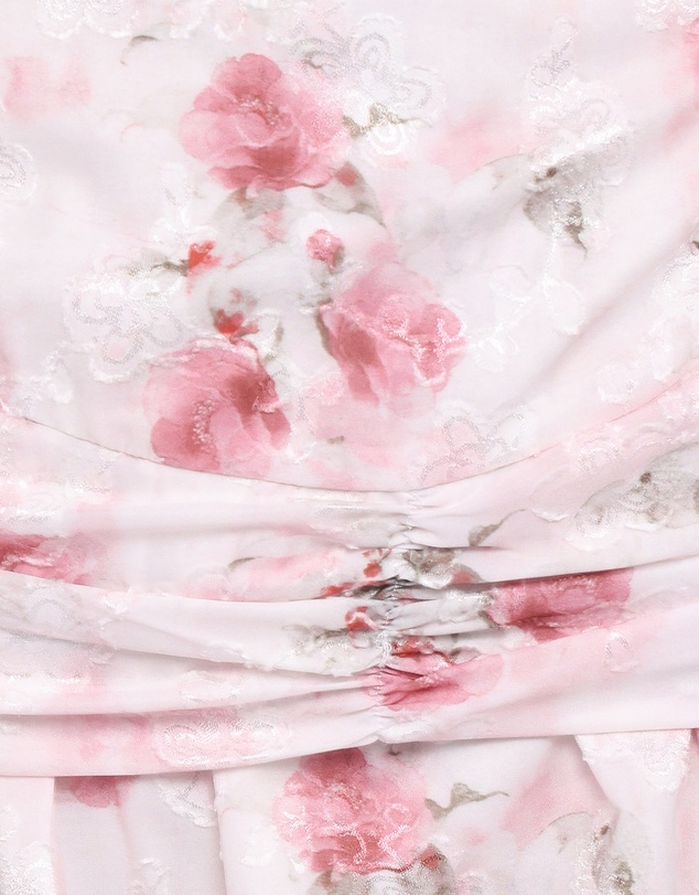Petal & Pup - Lelia Halterneck Midi Dress - Pink Floral