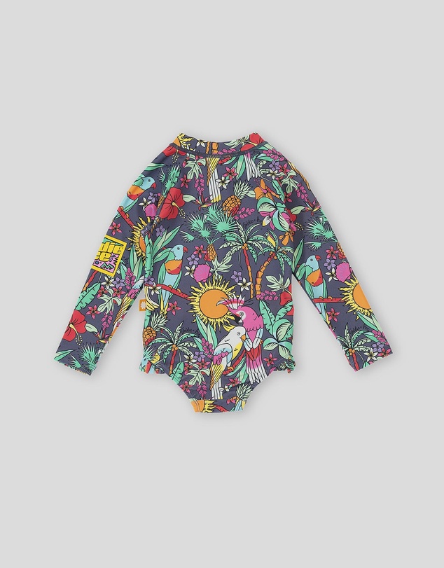 Goldie + Ace - Paradise LS Frill Swimsuit - Babies-Kids