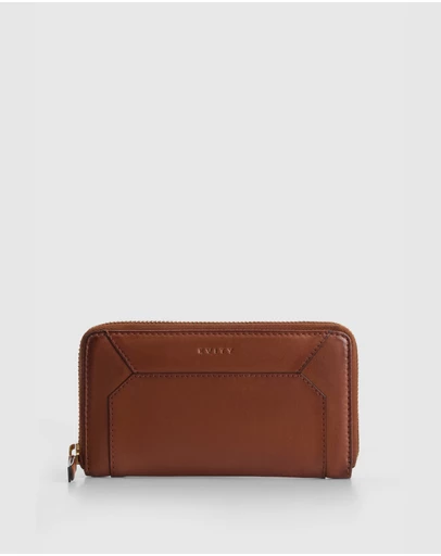Evity - Ivy Leather Medium Zip Wallet