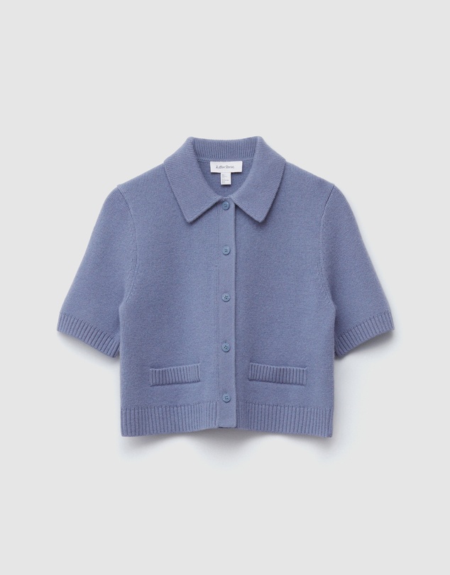 & Other Stories - Short Sleeve Merino-Blend Cardigan