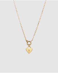 Elli Jewelry - Necklace Heart Pendant Dainty 925 Sterling Silver Gold-Plated