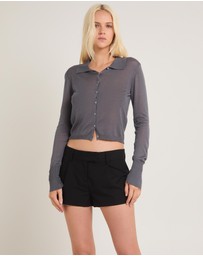 Alice In The Eve - Evelyn Button Front Knit Top
