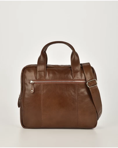 Cobb & Co - Turner Leather Laptop Satchel