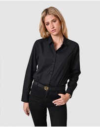 The Fable - Black Cotton Poplin Shirt