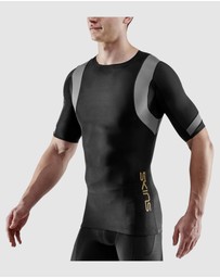 SKINS - Mens Compression Short Sleeve Top Black