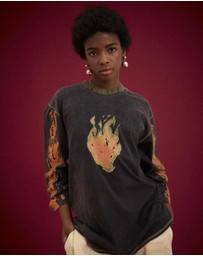 KINGA CSILLA - Flaming Heart Tommy Tee