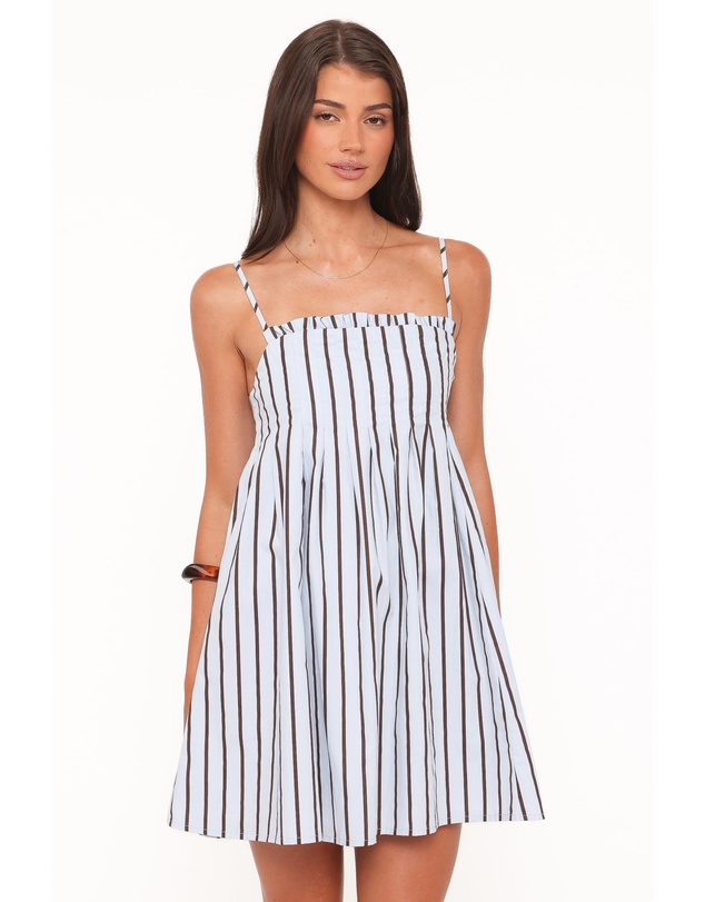 Petal & Pup - Cole Mini Dress - Blue Stripe