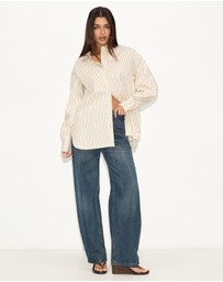 Dazie - Oxford Cotton Oversized Shirt