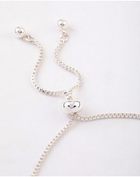 Lovisa - Silver Plated Round Cubic Zirconia Toggle Tennis Bracelet