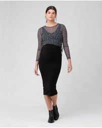 Ripe Maternity - Ribbed Knit Pencil Skirt