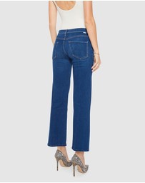 MOTHER - The Mid Rise Rambler Zip Flood Jeans