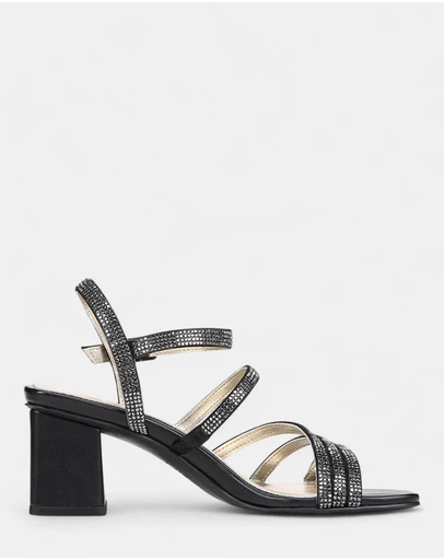 Naturalizer - Niko Dress Sandal - Black Sparkle