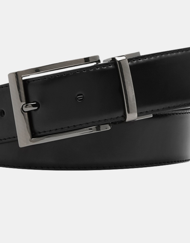 Buckle - Capital. Australian Made Reversible Leather Belt. 35mm width.