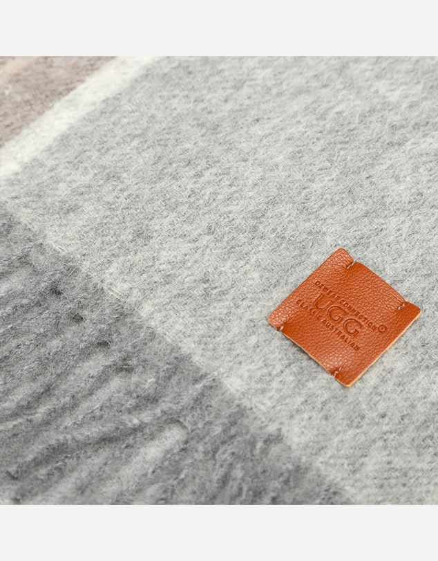 Ozwear Connection Uggs - 100% Wool Scarf Camel Check