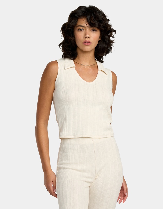 RVCA - Womens Ava Polo Tank Top