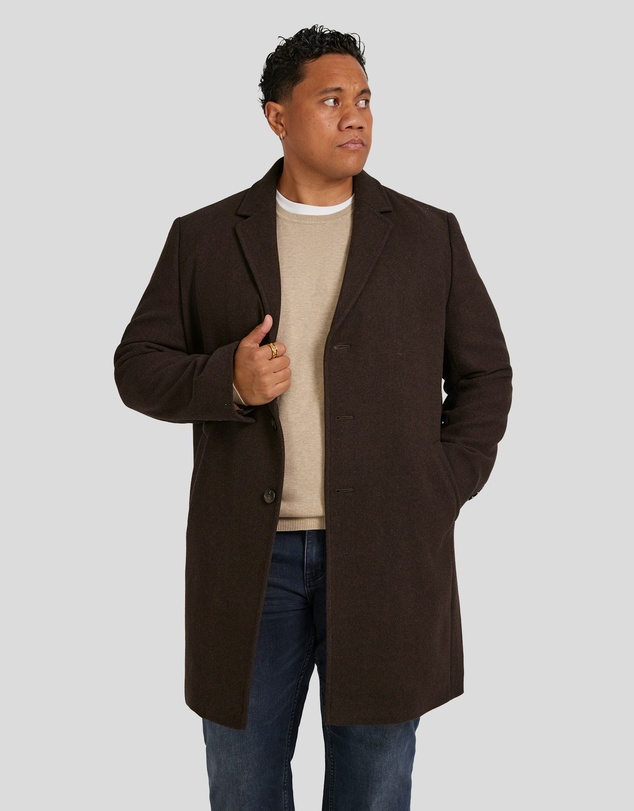 Johnny Bigg - Carson Wool Blend Overcoat