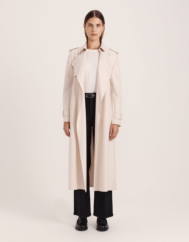 SABA - Karla Wool Longline Trench Coat