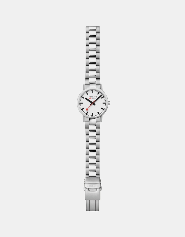 Mondaine - Mondaine Classic Silver Stainless Steel 40mm Watch