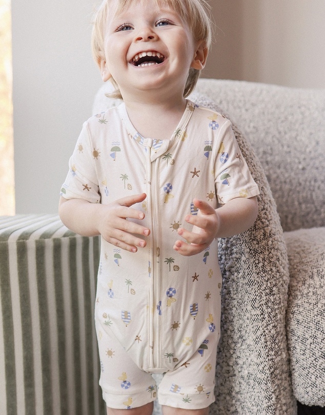 Kynd Baby - Essential Short Sleeve Onesie in Beach Box