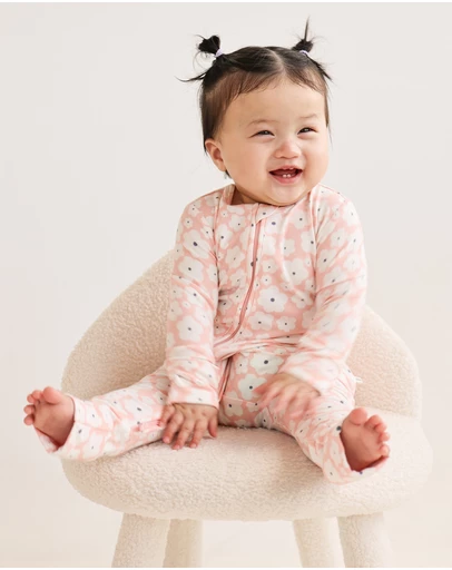 Kynd Baby - Day or Night Onesie in Petal Blooms