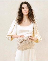 Loeffler Randall - Rayne Pleated Frame Clutch with Bow