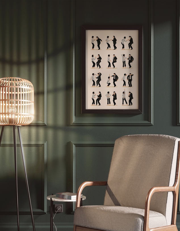 Olive et Oriel - Pulp Fiction Twist Dance II Art Print