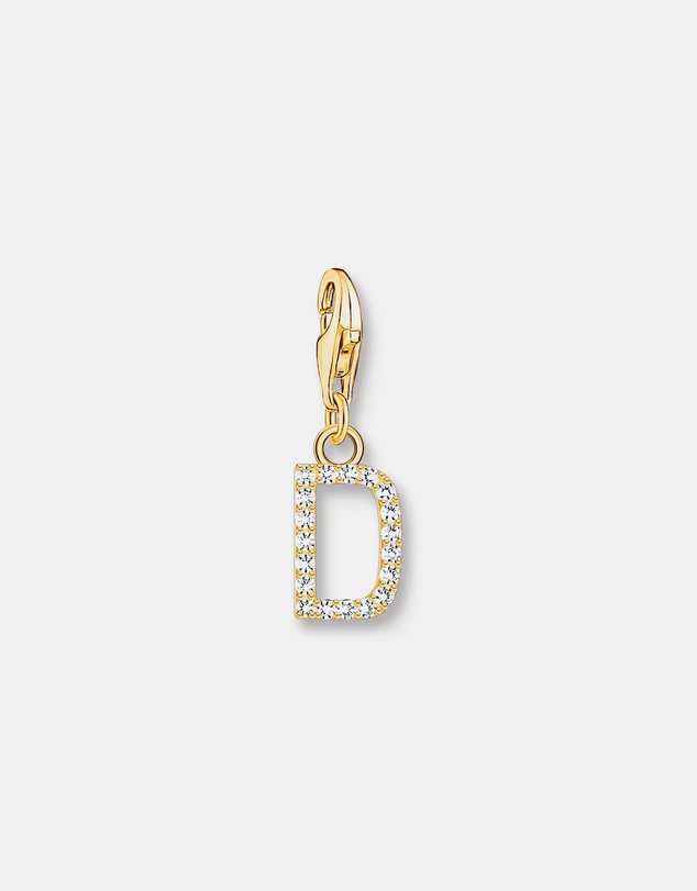 THOMAS SABO - Charm Pendant Letter D Gold Plated