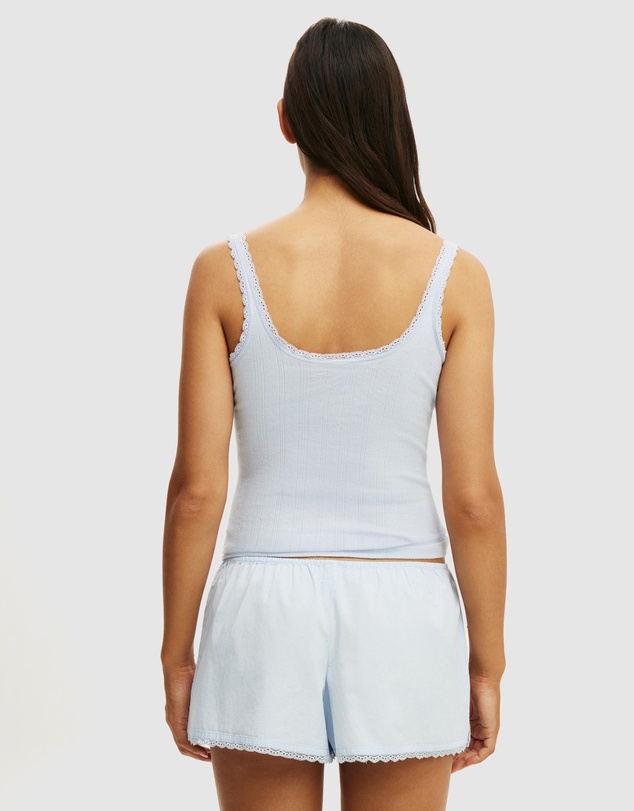Cotton On Body - Dreamy Soft Pointelle Button Up Cami
