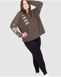 Love Your Wardrobe - LYW & Co Multi Print Sweat Top