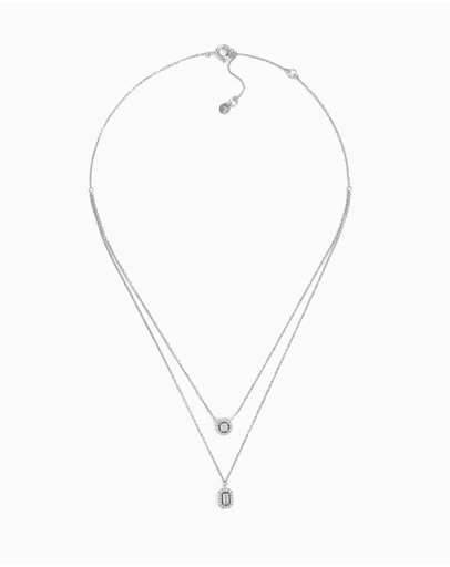 Michael Kors - Premium Silver Tone Pendant Necklace