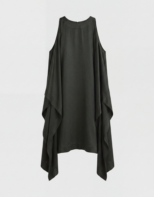BONDI BORN - Como Waterfall Mini Dress - Forest