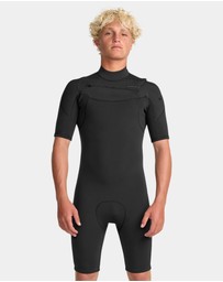 Quiksilver - Mens 2/2mm Everyday Session Chest Zip Springsuit